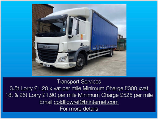 Transport of refrigeration cases