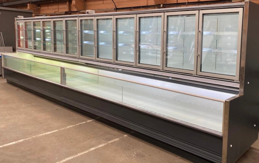 Half Glass Door & Well refrigerated freezer cabinets